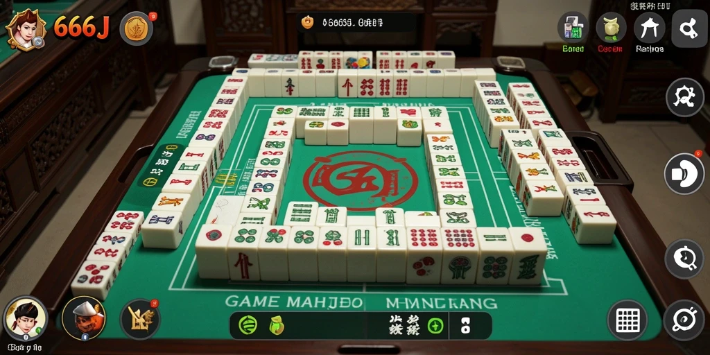 Tampilan gameplay Mahjong di 666J yang menarik dan menantang.