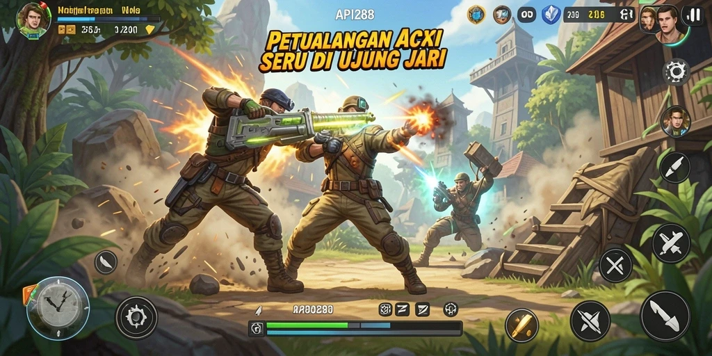 Tampilan gameplay seru dan mendebarkan dalam API288.