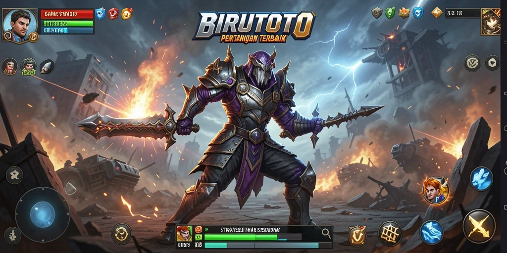 Tampilan gameplay SLG yang mendebarkan di BIRUTOTO.