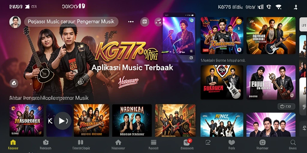 Tampilan gameplay <strong>KG778</strong> dengan alat musik yang berwarna-warni.