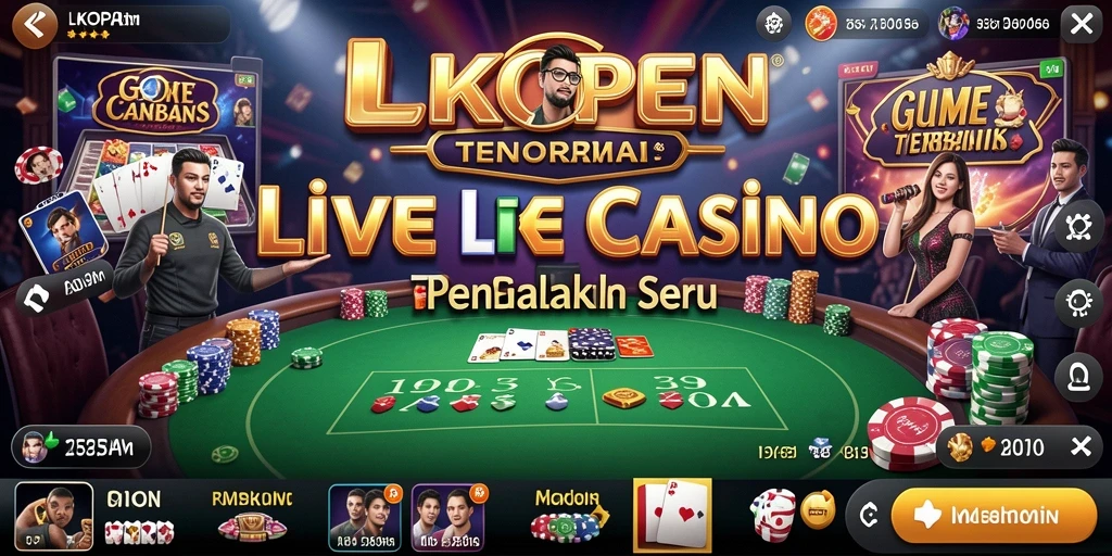 Tampilan gameplay Live Casino yang mengasyikkan di LKOPEN.