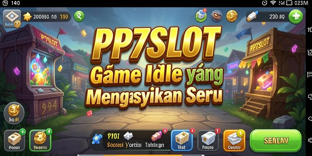 Screenshot PP7SLOT menampilkan slot yang menarik dan gameplay Idle yang mendebarkan.